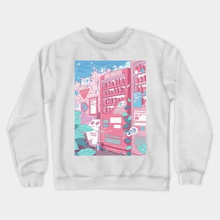 The Japanese vending machines in the countryside Crewneck Sweatshirt